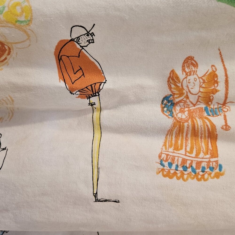 Gene Ewing Bis top drawings circus musician gunslinger unicycle angel whimsy M-L - Picture 14 of 16